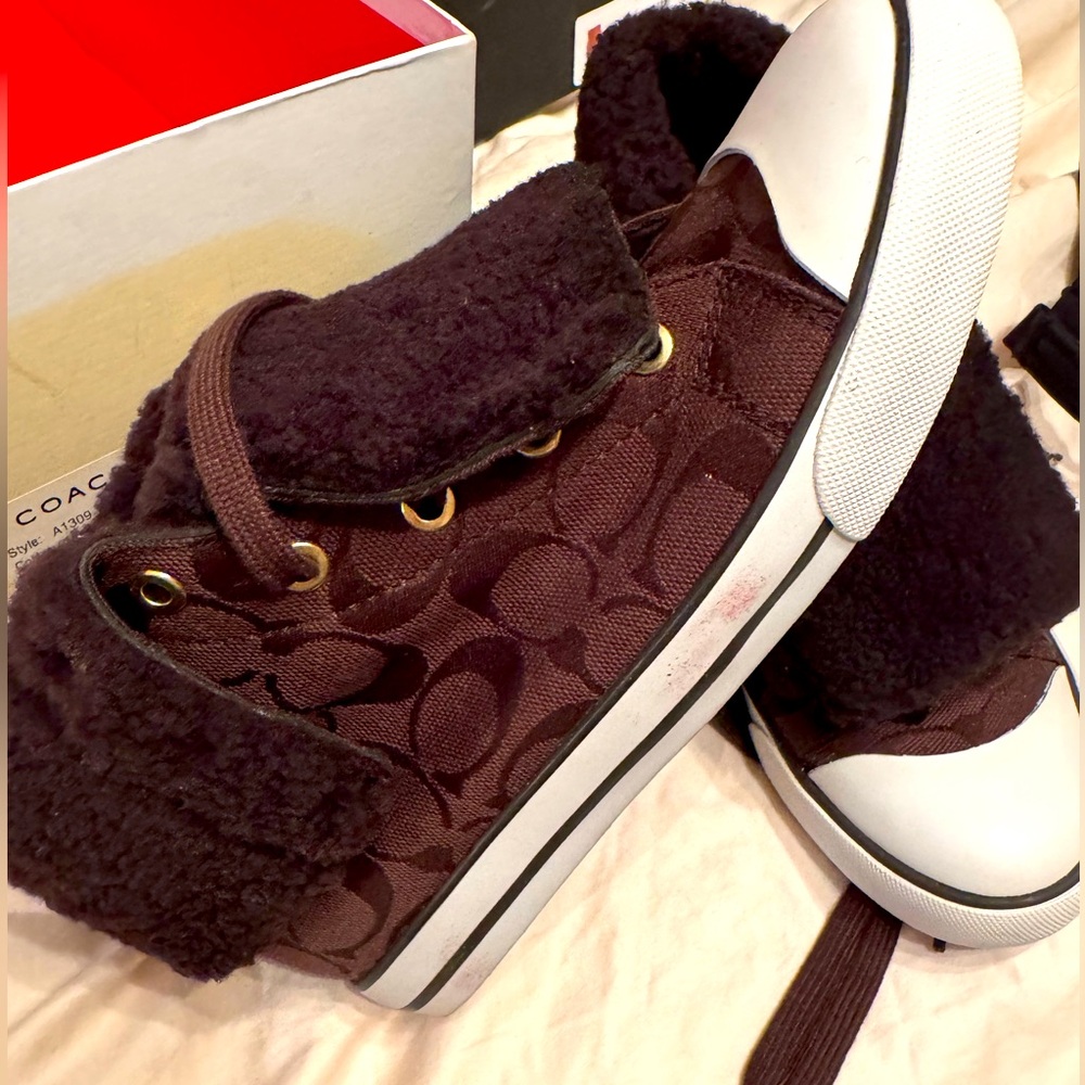 NEW! Coach Brown Hightops with
